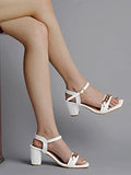 Shoetopia Girls 2211 White Heeled Sandal - 4 Uk (Girls-2211-White),White,4,B0CRPF7JS4