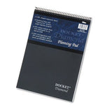 Docket Diamond TopWire Planning Pad, Lgl Rule, 81/2 x 113/4, White, 60 Sheets, Sold as 1 Each, 8PACK , Total 8 Each