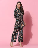 Toplot Co-Ord Set For Women (Collar-Pair-5134-Black-M),Black,,B0CPV3CTPQ