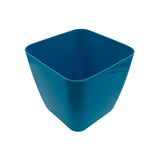 Hug A Plant | Siena Blue 20Cm Square Plastic Pot For Home & Garden (20Cm | 7.87 Inch, Pack Of 1, Blue)
