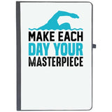 Udnag Ruled Notebook Diary Swimming | Make Each Day Your Masterpiece, [A5 80Pages 80Gsm]