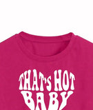 Toplot Text Printed Round Neck Crop Top For Women (Baby-Crop-Top-5200-Pink-M),Pink,,B0DCTHDR7K