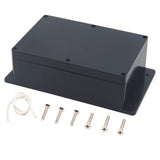 Junction Box, Zulkit Project Box Waterproof Dustproof IP65 ABS Universal Electrical Boxes Enclosure with Fixed Ear Black 9.06 x 