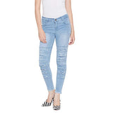Nifty Women'S Denim Stretchable Slim Fit Jeans (1246, Sky Blue, 30)