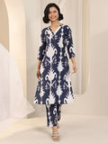 Libas Women'S Silk Blend Kurta Sets (99229_Blue_Xxl)