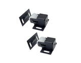 QCAA Heavy Duty Large Jumbo Roller Catch Latch for Closet Doors and Cabinets, Matte Black, Made in Taiwan, 2 Pack