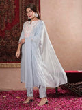 Gosriki Women'S Cotton Blend Embroidered Straight Kurta With Pant & Dupatta (Gudali Blue-Vks07-Gs_S_Blue_Small),Blue,,B0DM1VYSWP