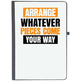 Udnag Ruled Notebook Diary Sleeping | Arrange Whatever Pieces Come Your Way, [A5 80Pages 80Gsm]