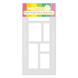 Waffle Flower Postage Collage Slimline Blocks Stencil