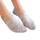 Chacko WomenS NoShow Net Socks/Footies Socks/Foot Cover_Free Size_Grey (Pack Of 01)