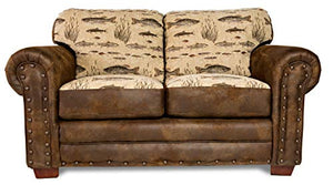 American Furniture Classics Model Angler'S Cove Loveseat, Brown