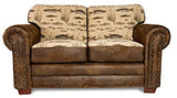 American Furniture Classics Model Angler'S Cove Loveseat, Brown