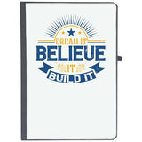 Udnag Ruled Notebook Diary Motivational | Dream It. Believe It. Build It, [A5 80Pages 80Gsm]
