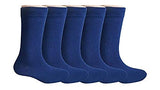 Cotson Organic Cotton MenS Formal Socks Pack Of 5, Smell Free & Sweat Absorbent (Navy Blue)