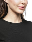 Fyltr Women'S Regular Fit T Shirt (Fylss25Wkt-1010_Onyx Black,Onyx Black,Onyx Black,M