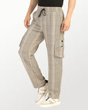Toplot Men'S Regular Casual Pants (Chex-Trouser-5208-Beige-28_Beige,Beige,28,B0DJKVV25F