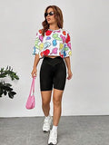 Toplot Women'S Casual Printed Crop Top With Half Sleeve Pack Of 2 (Combo-5098-Mlt-Sml-S),Multi-Smile,,B0CFTT68MC