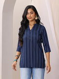 Libas Women'S Cotton Blend Straight Kurtis (29357O_Blue_M)