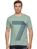 Adro Men'S 7 Number Design Printed T-Shirt (Rn23-M-777-Pt_Pista_Xl)