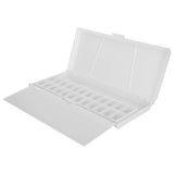 Watercolor Palette Empty Empty Watercolor Palette, Travel Portable Folding Palette Box with 24 Wells Watercolor Painting Mix Tra
