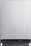 Summit Appliance 24 Wide Built-In Mini Reach-In Beverage Center with Dolly with automatic Defrost, Keyed lock for a secure inter