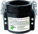 Green Leaf GLP 200 D NL Series Polypropylene Gator Lock Cam Lever Coupling, NonLocking, 2 Female Coupler/Female Thread