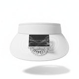 Drumstone (Rechargeable Solar Fan Sun Hat With Uv Protection Wide Brim Cooling Cap For Hiking, Fishing, Camping & Outdoor 