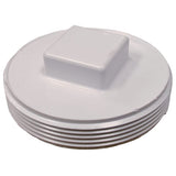 Jones Stephens P49350 31/2 PVC RH Cleanout PLUG White