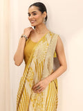 Libas Women48 Silk Blend Sarees (16294_Mustard)