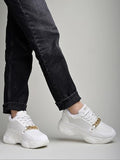 Shoetopia Women'S Suede Sneakers White,White,5,B0CXJ3BY6D