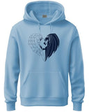 Adro Men'S Cotton Neck Hooded Sweatshirt (H24-Devi-Sk_Sky Blue,Sky BlueApparel,L