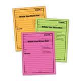 Wholesale CASE of 15 Adams Neon While You Were Out PadsMessage Pad, While You Where Out, 4x5, 6/PK, Neon Asst