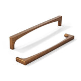 khtumeware 10 Pack Solid Handles 8-Inch(203mm) Antique Brass Cabinet Pulls,Vintage Brass for Kitchen Cabinets, Cupboards, Drawer