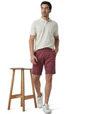 Xyxx Men Twill Cotton Chinos Shorts, Regular Fit, Solid, Pack Of 1, Cb1Sht08_34, Brick Red, 34