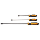 Mayhew Tools 14071OR Dominator Pro 3Piece Pry Bar Set, 12, 17 & 25 Curved Pry Bars, Orange