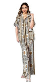 Leriya Fashion Women'S Rayon Printed Regular Dress (Lf-W2192&Tr1150_Brown,BrownApparel,L