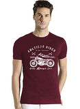 Adro Men'S Regular Fit T-Shirt (Rnr-M-Ame-Bg-S_Maroon_Small)