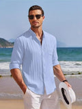 Leriya Fashion Men'S Solid Regular Fit Shirt (Lf-Ms-6242_Blue