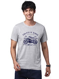 Adro Men'S Regular Fit T-Shirt (Rnr-M-Ame-Gr-M_Grey_Medium)