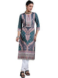 Libas Women'S Crepe Regular Kurta (29250_Blue