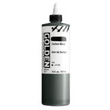 GOLDEN High Flow Acrylics, Carbon Black, 16 fl. oz. / 473 ml Bottle