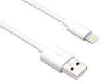Axiom Lightning To UsbA M/M Adapter Cable White 6Ft