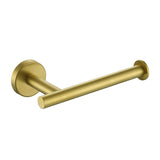 JQK Gold Toilet Paper Holder, 5 Inch Tissue Paper Dispenser, 304 Stainless Steel Thick 0.8mm Wall Mount, Brushed Brass, TPH120-B