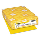 Color Paper, 24lb, 8 1/2 x 11, Sunburst Yellow, 500 Sheets