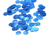 The Design Cart Electric Blue Circular Sequins, 250 Grams, 1.2 cms Sequins for Embroidery Work, Jewellery Making, Designing, Emb