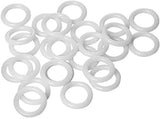 APUXON 100pcs White Plastic Curtain Rings for Roman Shades 5/8 (16mm), Caf Curtain Rings
