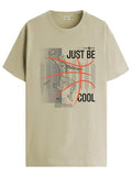 Adro Men'S Graphic Printed 100% Cotton T-Shirt - Regular Fit, Printed T-Shirts For Men (Rn24-Bcl-Be_Beige_M)