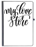 Udnag Ruled Notebook Diary My Love Store, [A5 80Pages 80Gsm]
