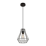 Living District Jago 1-Light Transitional Metal Pendant In Black