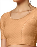 Toplot Cotton Blend Lycra Stretchable Readymade Blouses Pack Of 2 (Combo-5058-Crm-Crm-44),Cream-Cream,44,B0CV59LG75